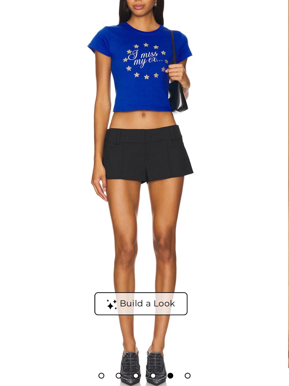 REVOLVE Black Pinstripe Tailored Short
